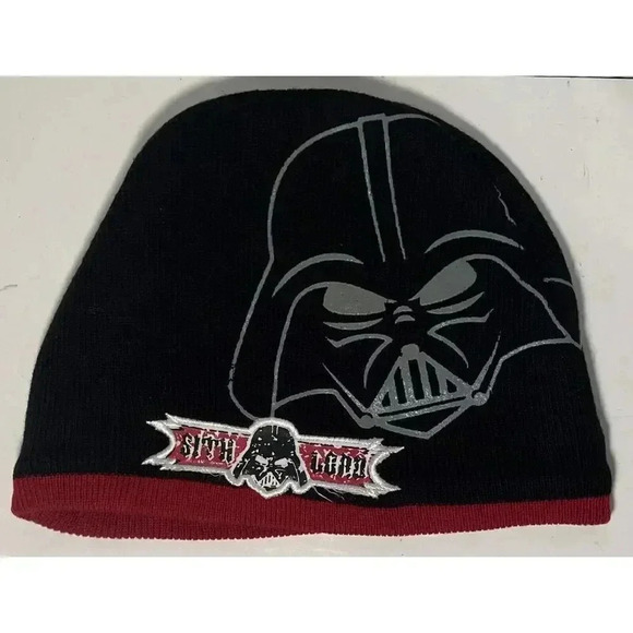 Star‎ Wars  Black Red Beanie Knit Hat Winter Hat Sith Lord - Picture 1 of 3